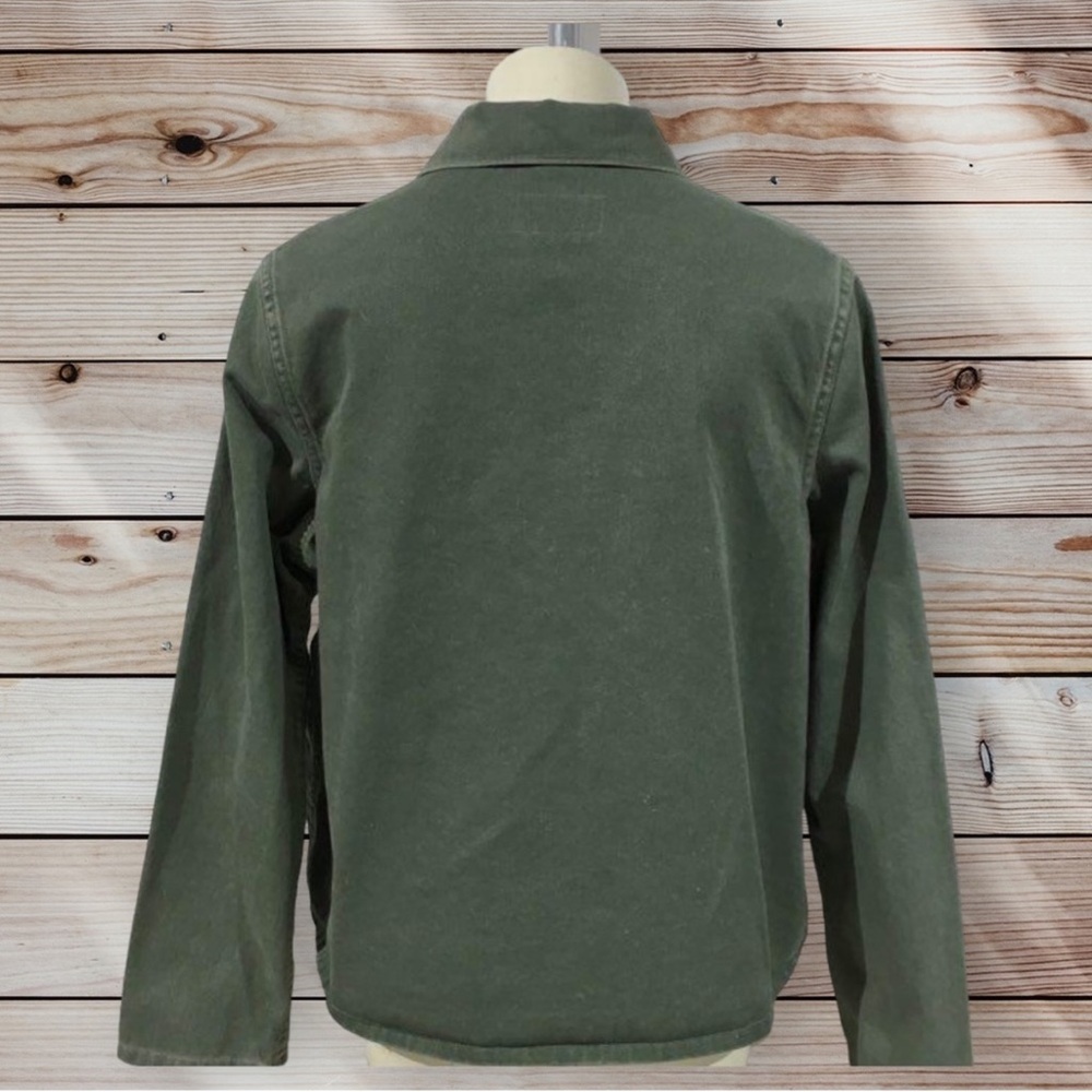 Imogene + Willie Agnes Olive Green Cotton Work Jacket - Picture 4 of 5
